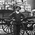 Peddling fruit and vegetables in Chicago, ca. 1910.