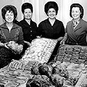 Bake sale at the Annunciation Greek Orthodox Church.